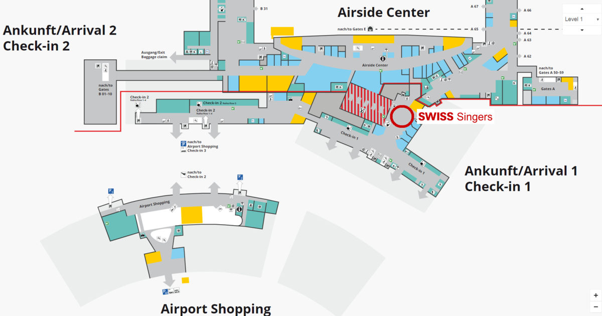 Flughafen Zürich Check-In 1
